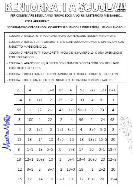 Buon 19 Matematico Per La Classe 1a Maestramarta