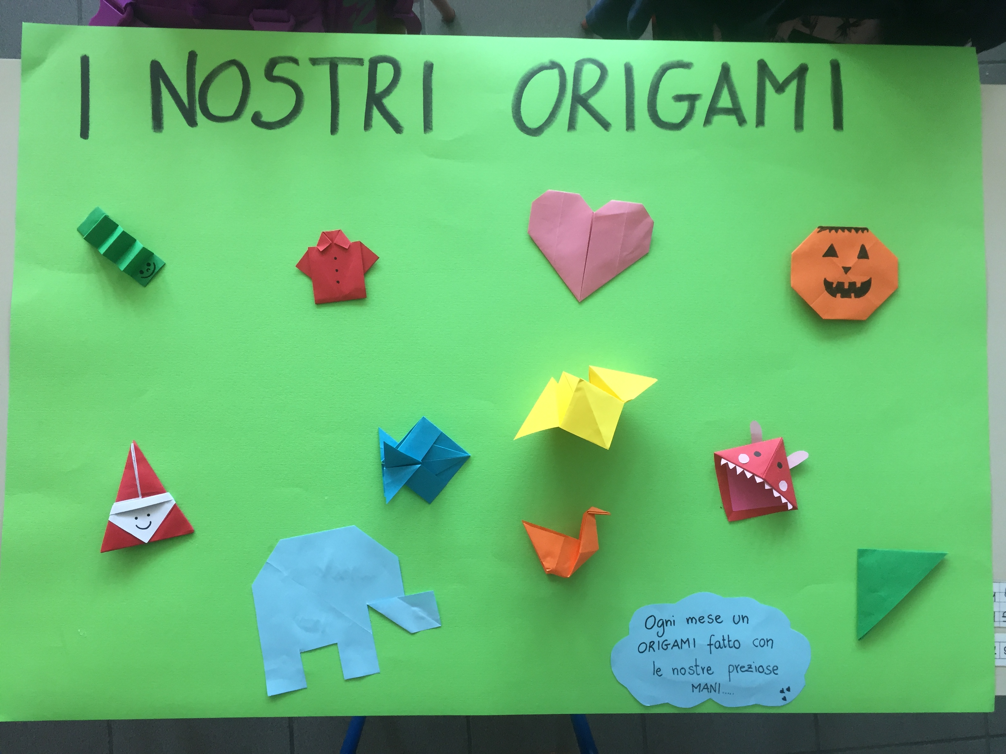 Origami semplici per bambini della scuola primaria 